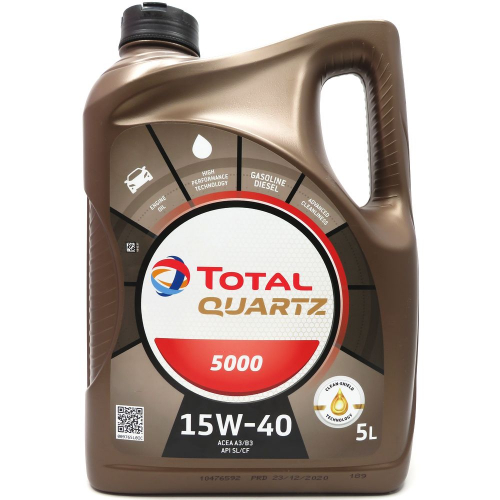 5 Liter Total Quartz 5000 15W-40